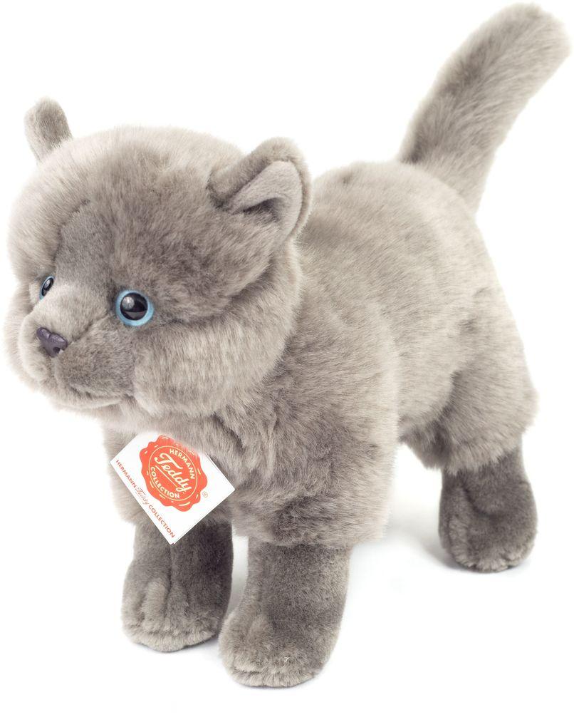 Teddy-Hermann - Kartäuser Katze stehend 20 cm