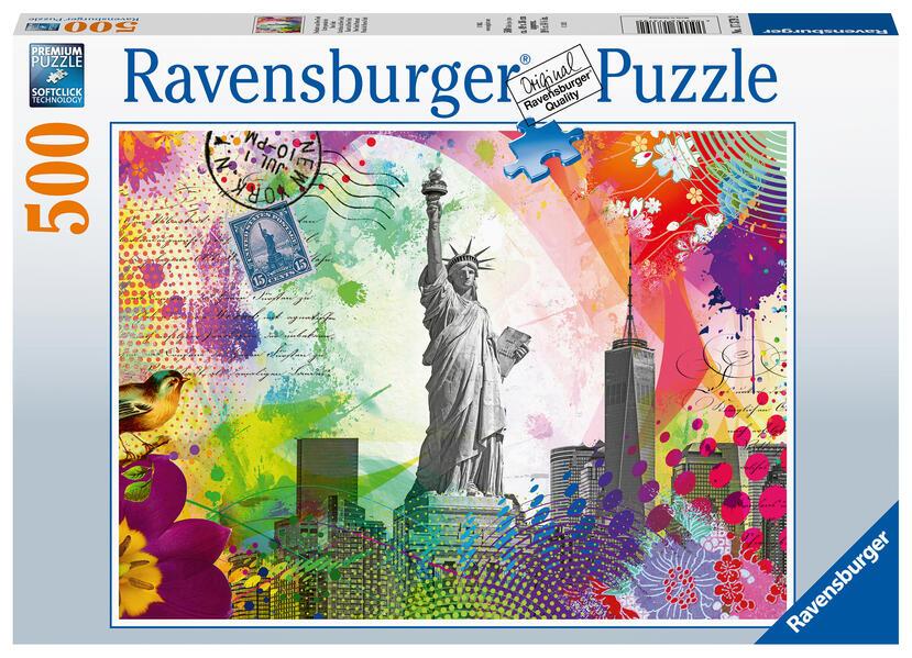 Ravensburger - Postkarte aus New York, 500 Teile
