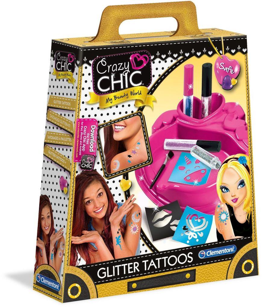 Clementoni - Crazy Chic - Glitzer-Tattoos