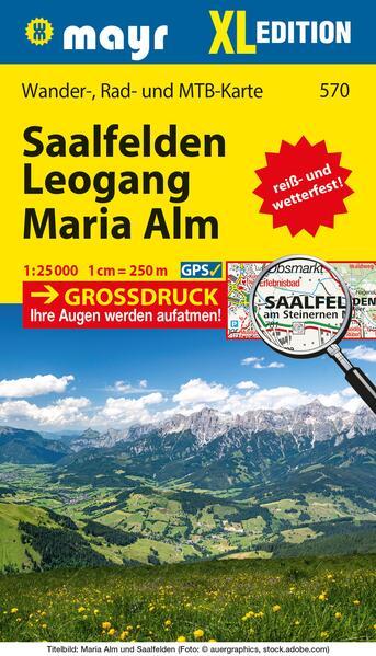 Mayr Wanderkarte Saalfelden - Leogang - Maria Alm XL 1:25.000