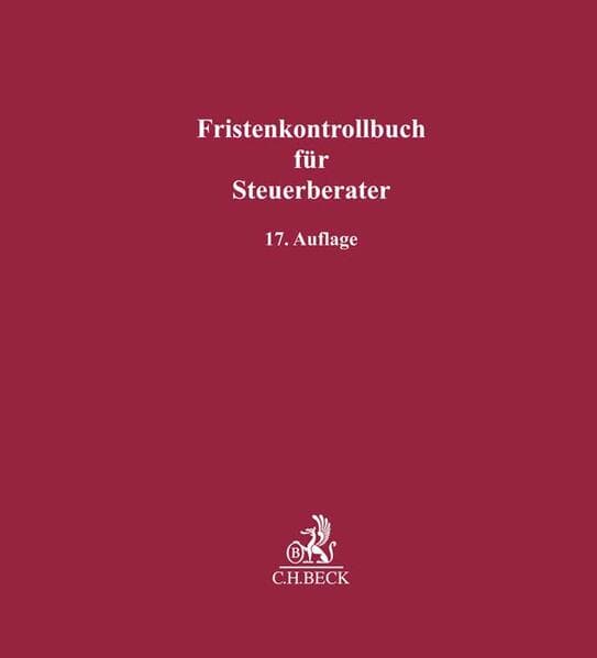 Fristenkontrollbuch für Steuerberater