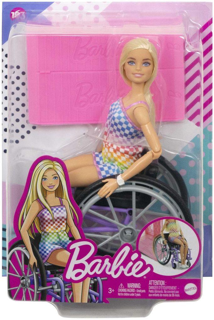 Barbie - Barbie Fashionistas Puppe im Rollstuhl mit blonden Haaren
