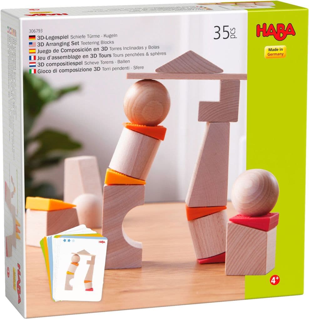 HABA - 3D-Legespiel Schiefe Türme - Kugeln