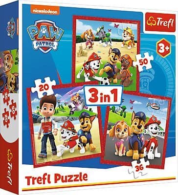 3 in 1 Puzzle Paw Patrol