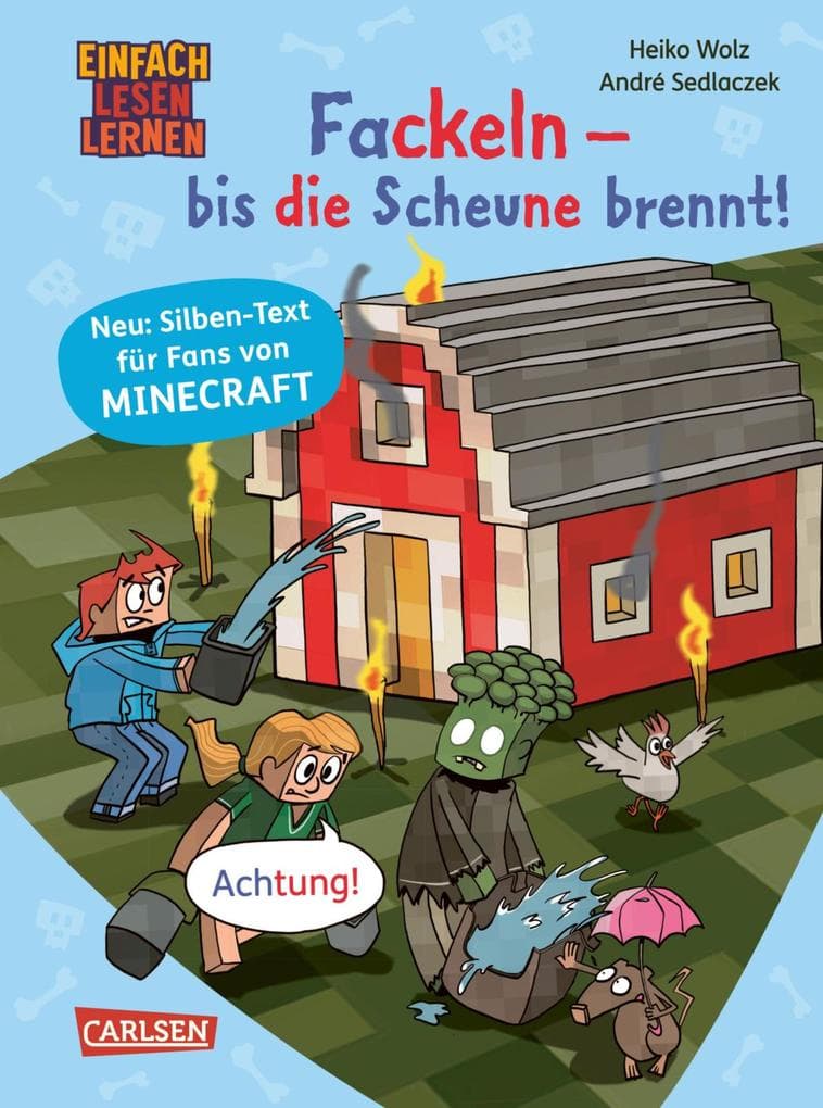 Minecraft Silben-Geschichten: Fackeln - bis die Scheune brennt!