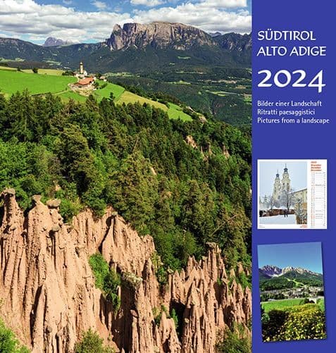 Südtirol 2024, Postkartenkalender Hochformat