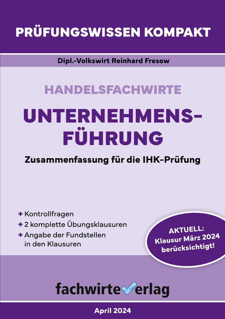 Handelsfachwirte: Unternehmensführung