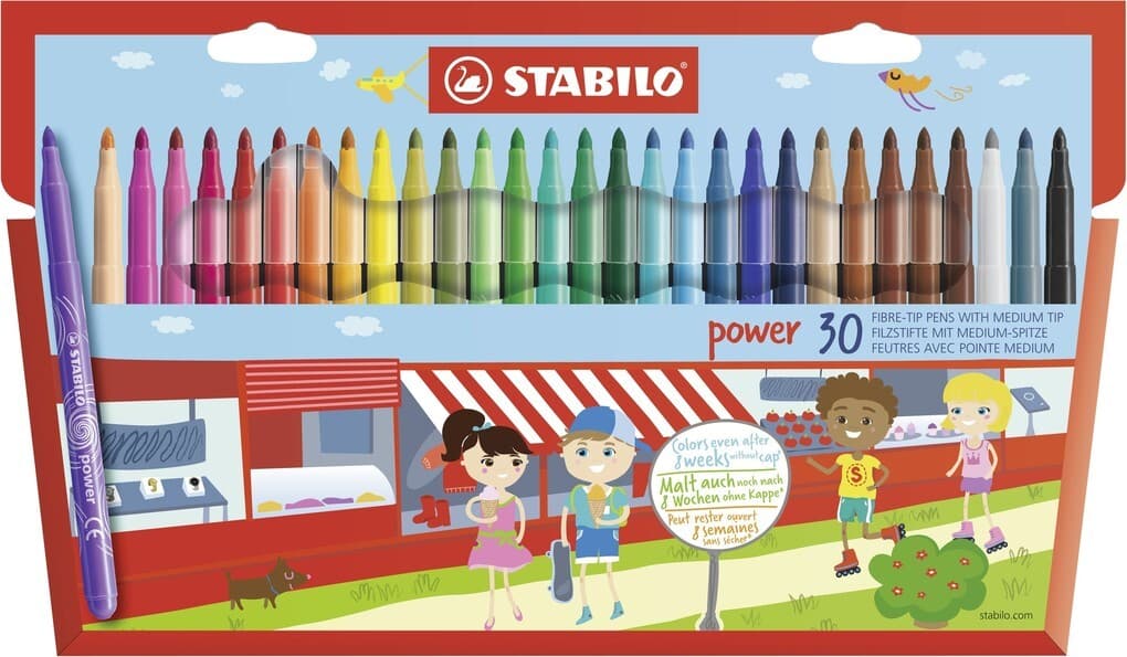 STABILO Filzstifte power, 30er Set