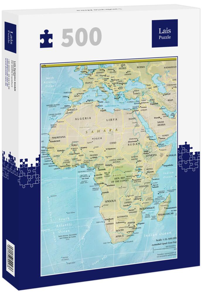 Lais Puzzle - Landkarte Afrika - 500 Teile