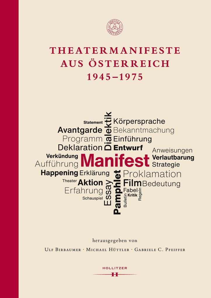 Theatermanifeste aus Österreich 1945-1975