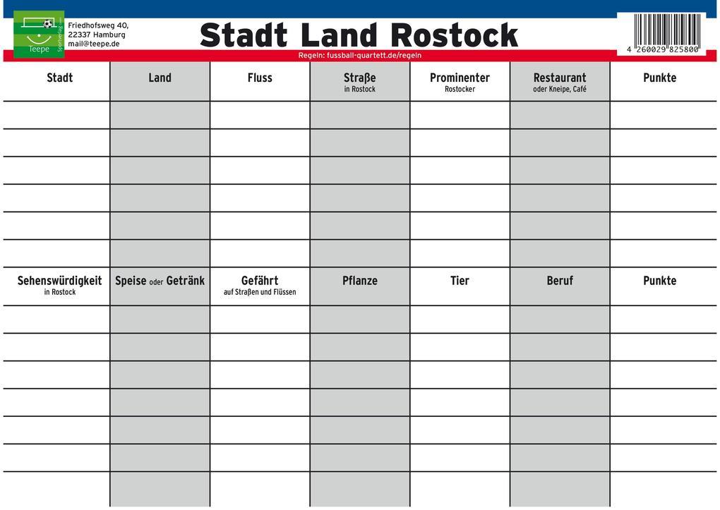 Rostock "Stadt Land Rostock"