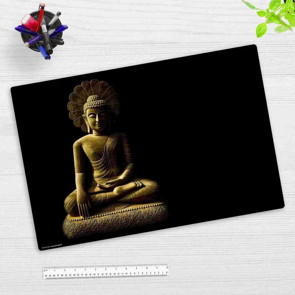 Cover-your-desk Schreibtischunterlage für Kinder und Erwachsene Buddha, aus hochwertigem Vinyl , 60 x 40 cm