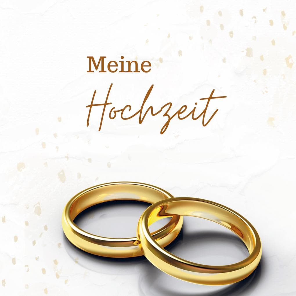 Meine Hochzeit Klassik- Hochzeitsgästebuch Premium Hardcover 78 Seiten