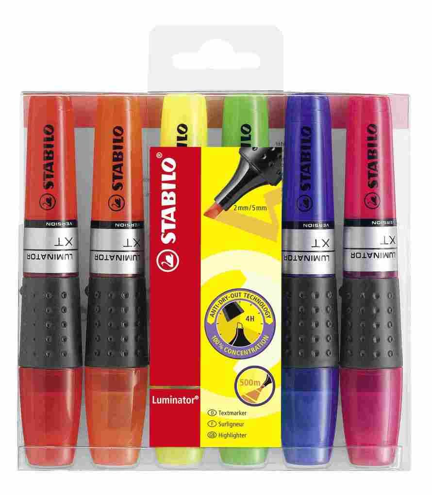 STABILO Textmarker Textmarker LUMINATOR, 6er Set