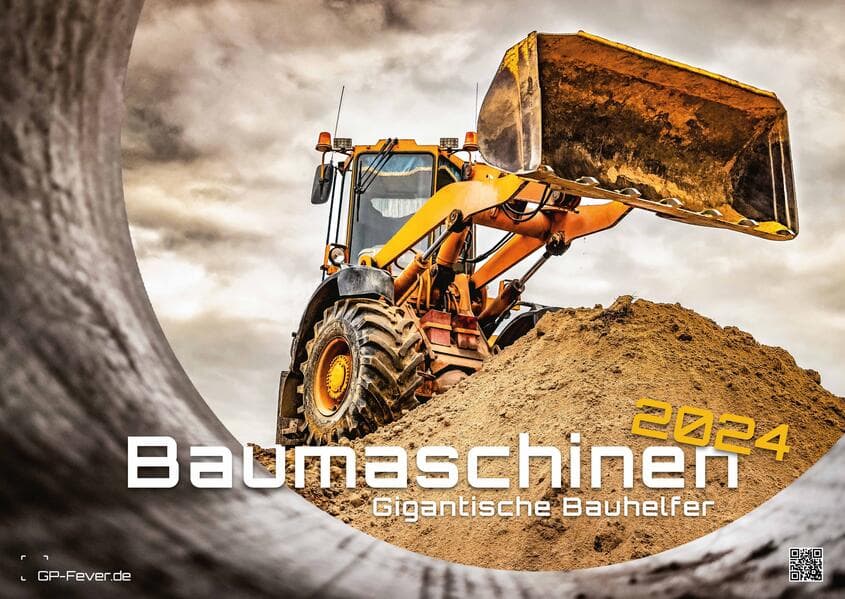 Baumaschinen - gigantische Bauhelfer - 2024 - Kalender DIN A2