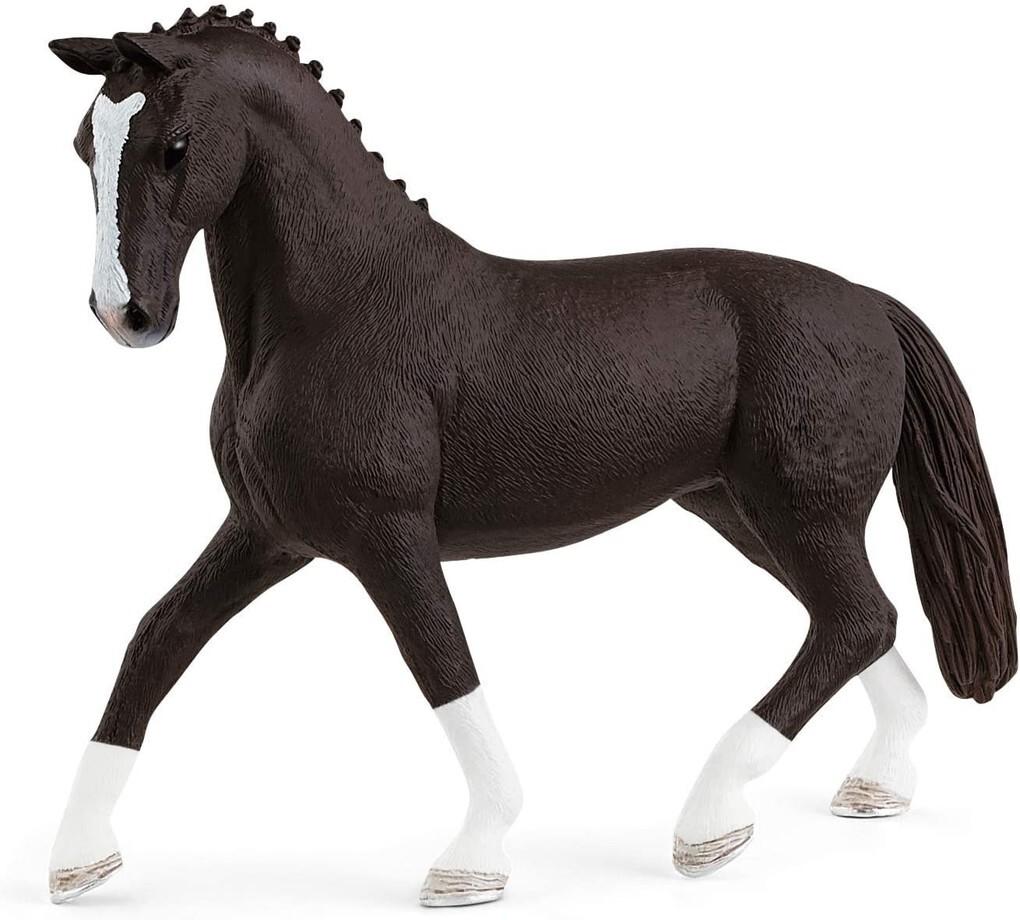 Schleich 13927 - Horse Club, Hannoveraner Stute Rappe, Tierfigur, Pferd, Höhe: 10,7 cm