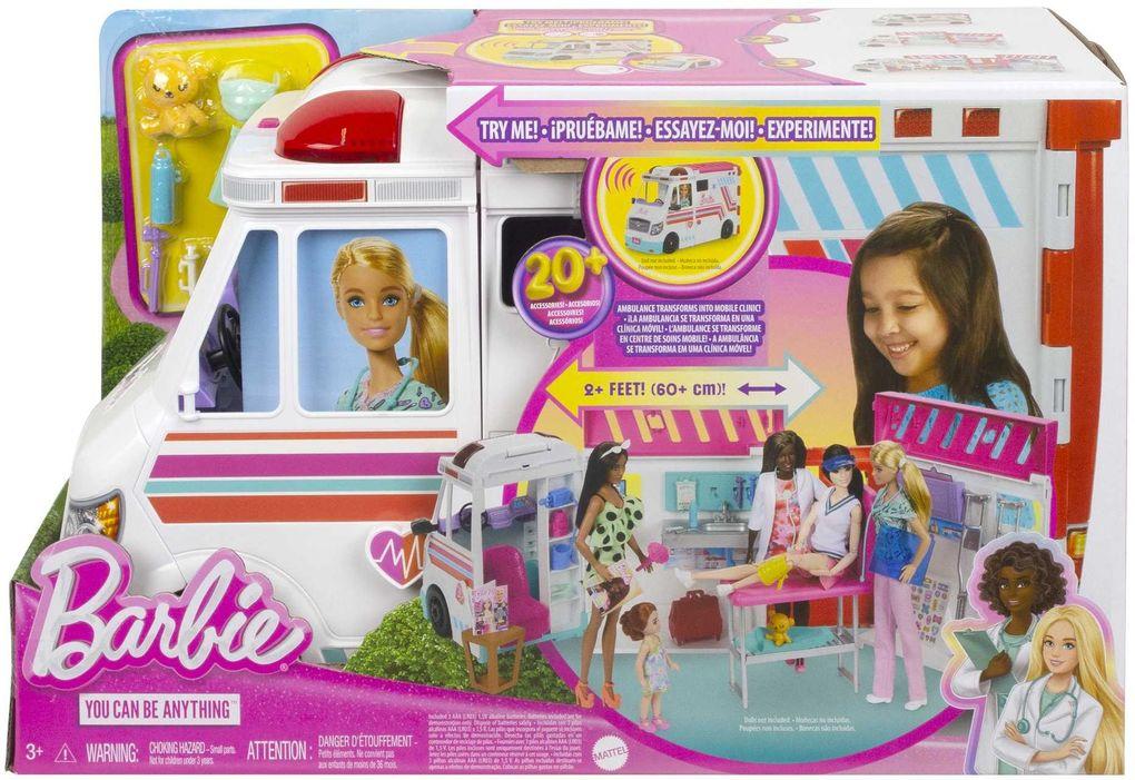 Barbie - Barbie 2-in-1 Krankenwagen Spielset