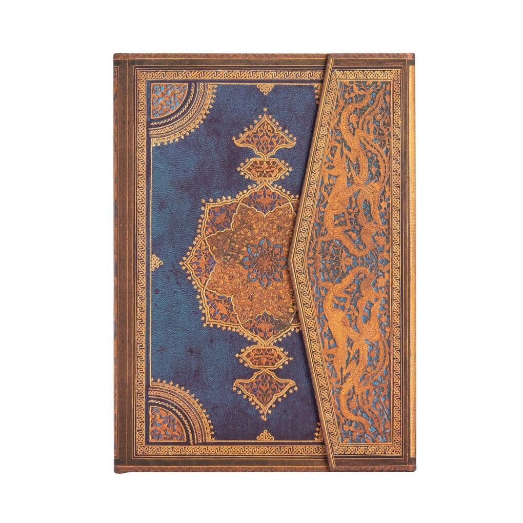 Paperblanks Notizbuch - Safawidisch Indigo, Midi, Liniert, Hardcover