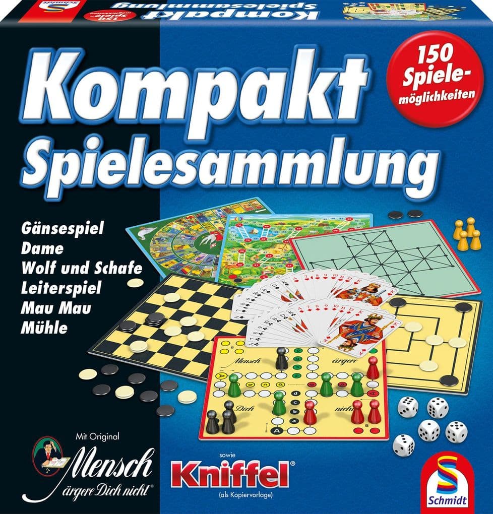 Schmidt Spiele - 150er Kompakt-Spielesammlung