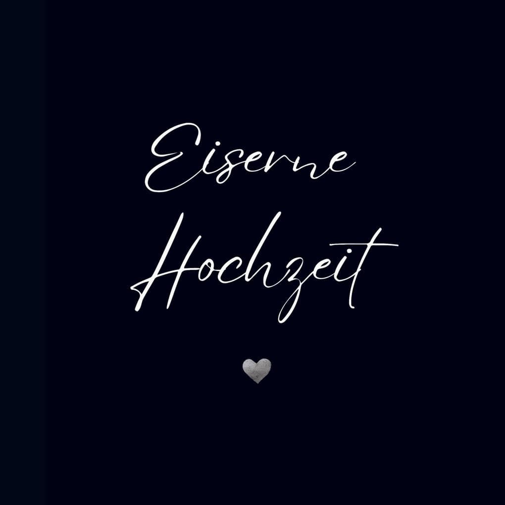 Gästebuch "Eiserne Hochzeit"- Premium Gästebuch Blanko
