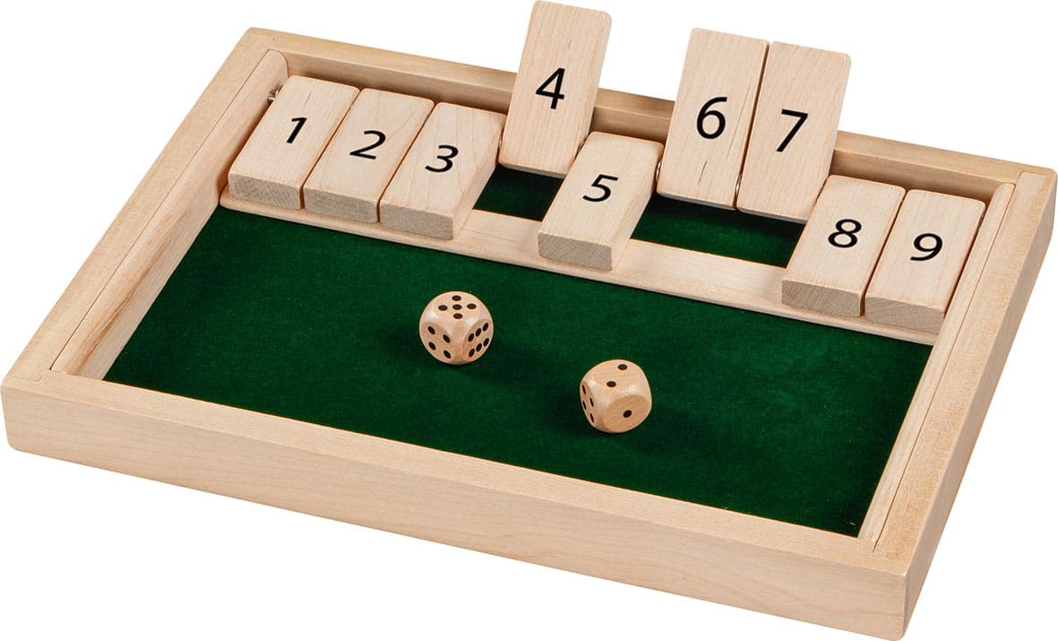 Goki WG175 - Würfelspiel Shut the box