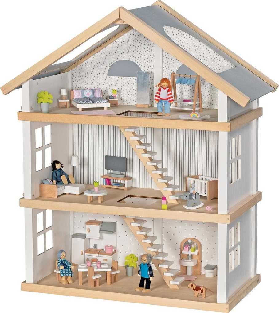 Goki 51491 - Puppenhaus Modern Living, 3 Etagen