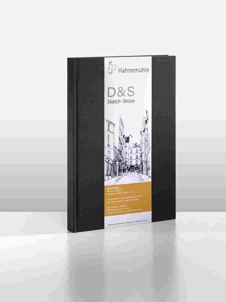 Hahnemühle Papier Skizzenbuch D&S, DIN A 6 Hochformat, 140 g/m²