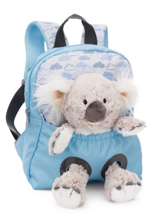 NICI - Travel Friends - Rucksack mit Plüschtier 21x26cm Koala 25cm hellblau