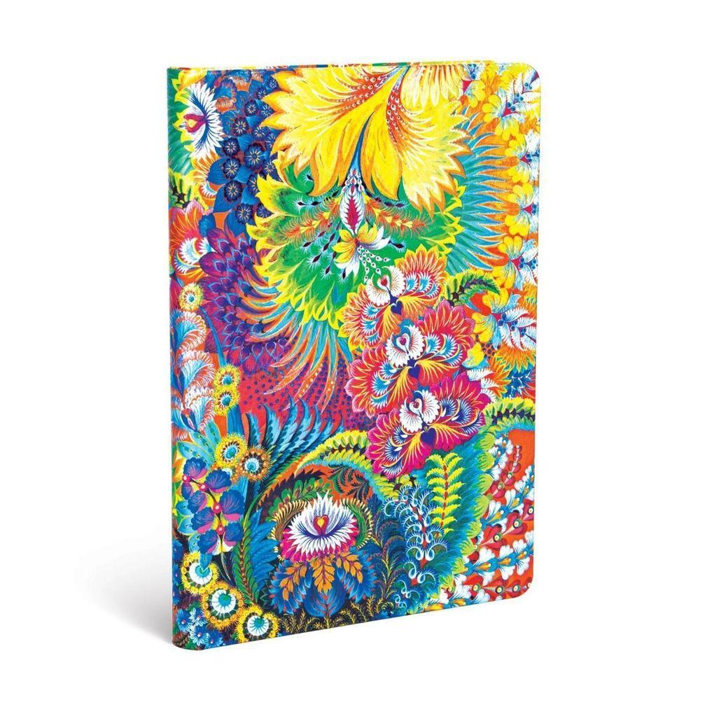 Paperblanks Dayspring Olena's Garden Hardcover MIDI Lined Elastic Band Closure 176 Pg 85 GSM