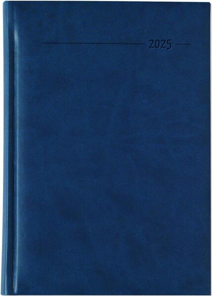 Buchkalender Tucson blau 2025 - Büro-Kalender A5 - Cheftimer - 1 Tag 1 Seite - 352 Seiten - Tucson-Einband - Termin-Planer - Zettler