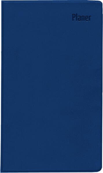 Zettler - Taschenplaner 2025 blau, 9,5x16cm, Taschenkalender faltbar mit Kunststoffhülle, 1 Monat au