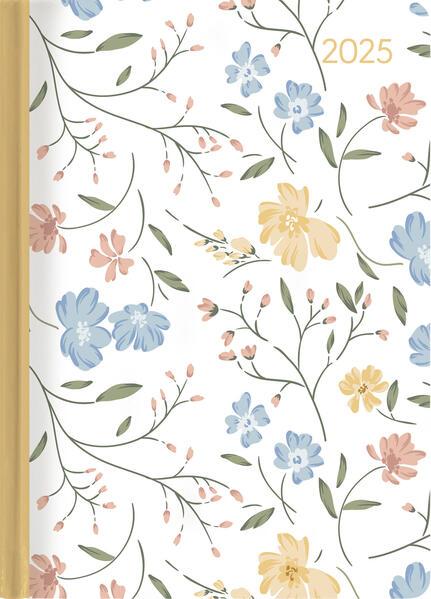 Lady Journal Flower Love 2025 - Blume - Taschenkalender A6 (10,7x15,2 cm) - Weekly - 192 Seiten - Notiz-Buch - Termin-Planer - Alpha Edition