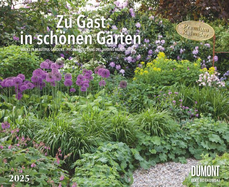 Zu Gast in schönen Gärten 2025 - DUMONT Garten-Kalender - Querformat 52 x 42,5 cm - Spiralbindung