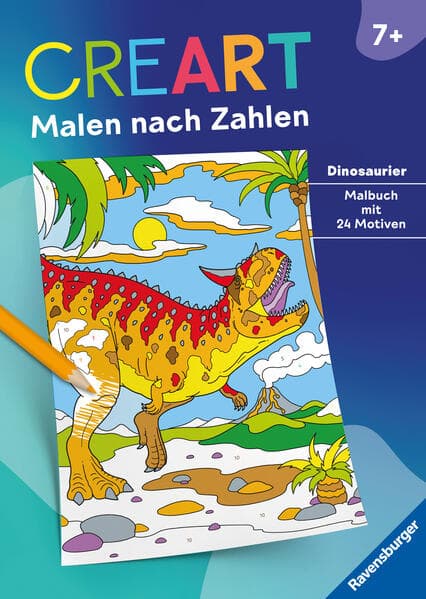 CreArt Malen nach Zahlen - Dinosaurier