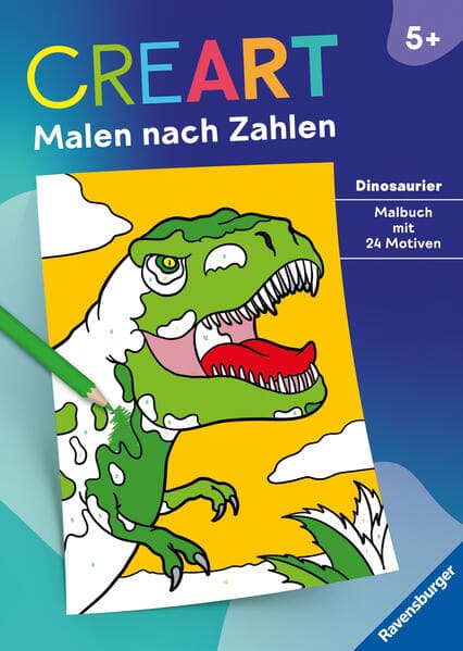 CreArt Malen nach Zahlen - Dinosaurier