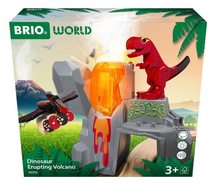 BRIO World - Dinosaurier-Vulkan mit Ausbruchsfunktion