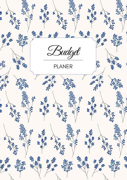 Budget Planer deutsch A5 Blumen blau weiß floral | undatiert 1 Jahr |