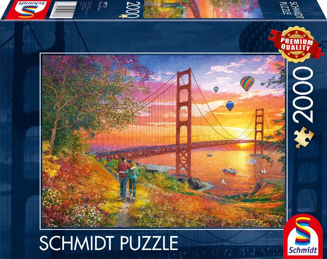 Schmidt Spiele - Spaziergang zur Golden Gate Bridge, 2.000 Teile