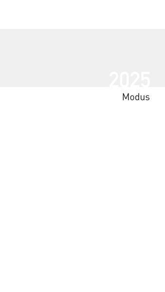 Taschenkalender Modus geheftet Einlage 2025