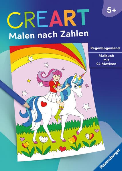 CreArt Malen nach Zahlen - Regenbogenland