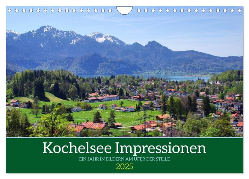 Kochelsee Impressionen - Ein Jahr in Bildern am Ufer der Stille (Wandkalender 2025 DIN A4 quer), CALVENDO Monatskalender