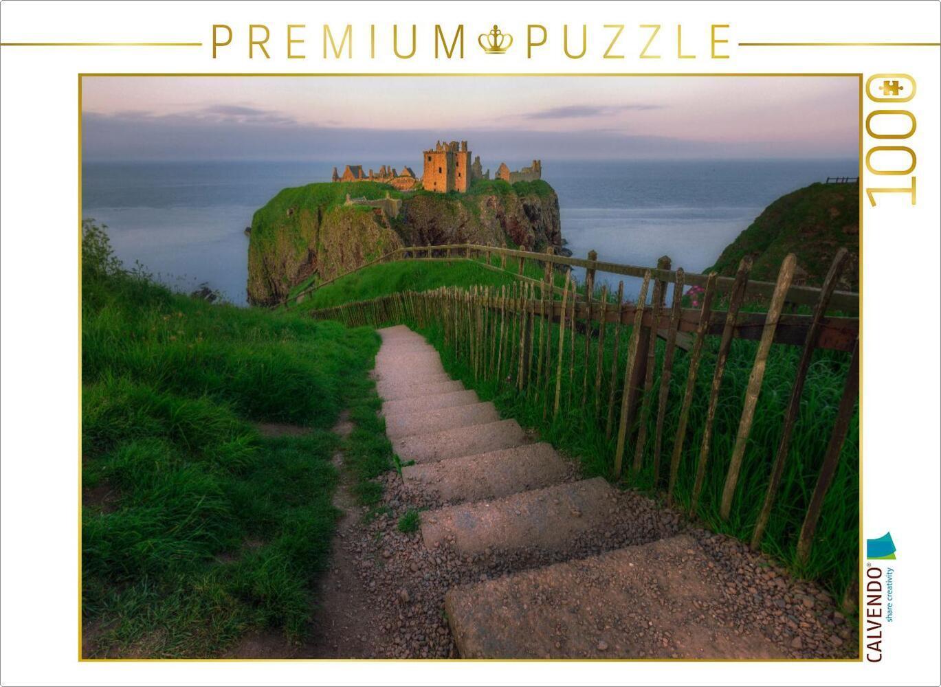 CALVENDO Puzzle Burg Dunnottar | 1000 Teile Lege-Größe 64x48cm Foto-Puzzle für glückliche Stunden
