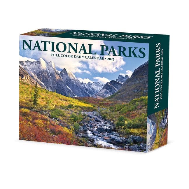 National Parks 2025 6.2 X 5.4 Box Calendar