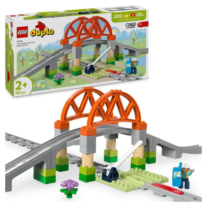 LEGO® DUPLO 10426 Eisenbahnbrücke und Schienen Erweiterungsset