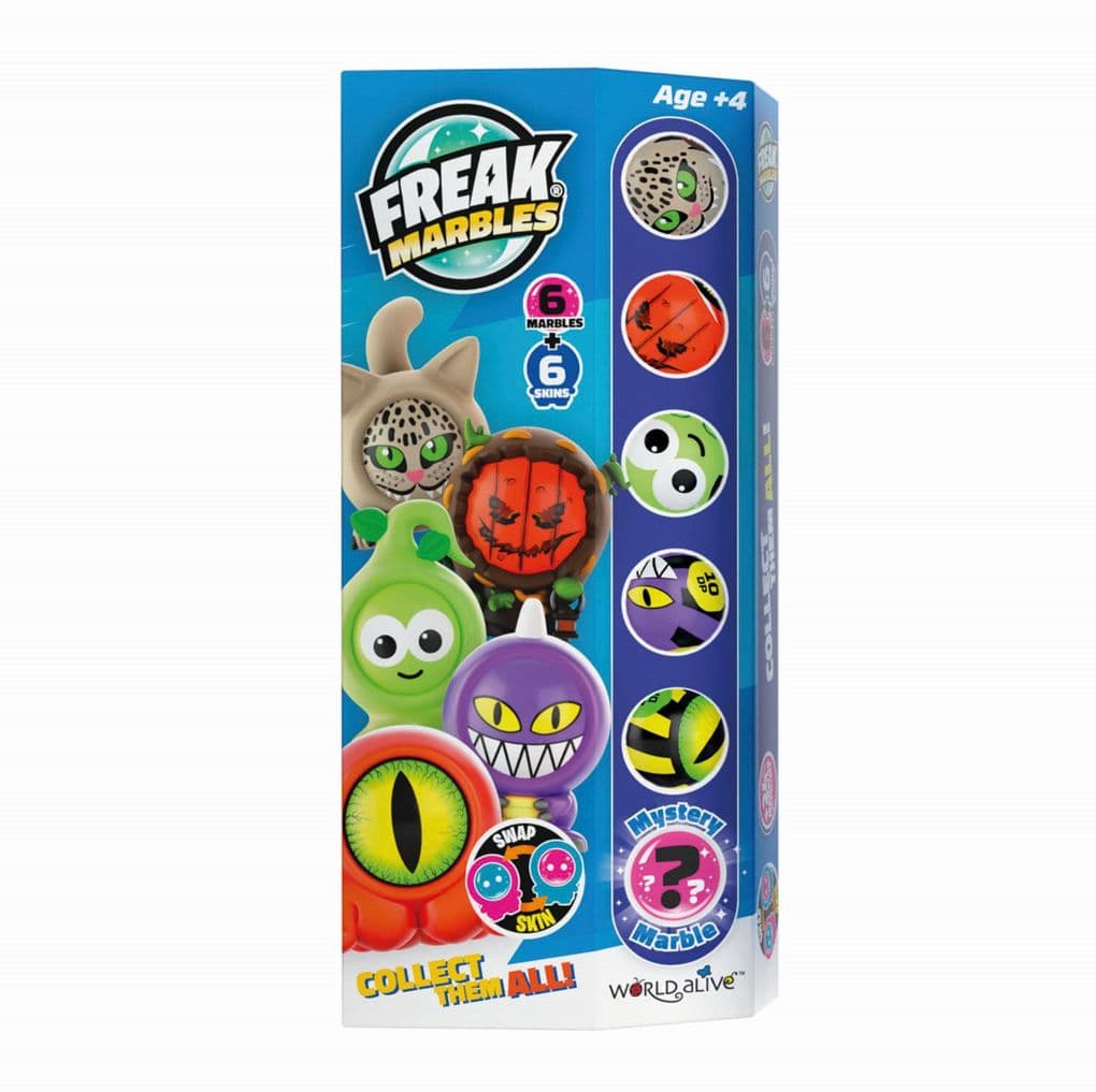 Freak Marbles - Marbles & Skins 6er Set, blau