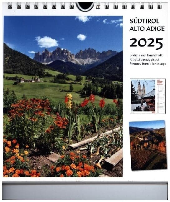 Südtirol 2025, Postkartenkalender Hochformat