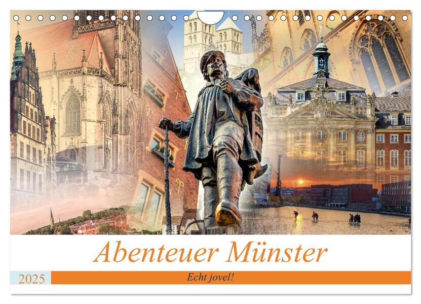 Abenteuer Münster - Echt jovel! (Wandkalender 2025 DIN A4 quer), CALVENDO Monatskalender