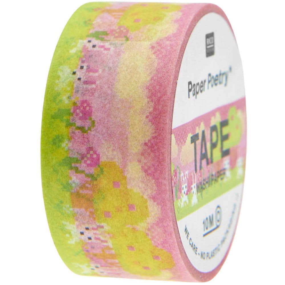 Tape Pixel Landscape, rosa FSC MIX, 2 cm x 10 m