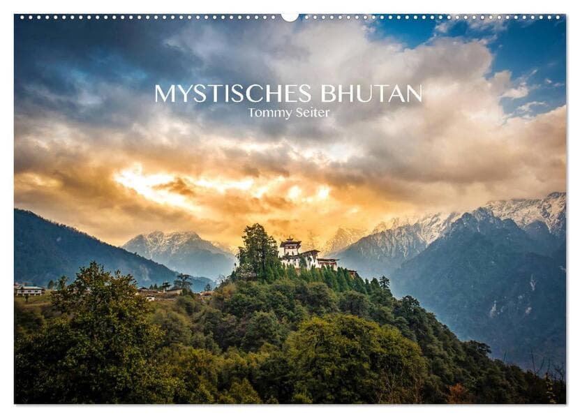 Mystisches Bhutan (Wandkalender 2025 DIN A2 quer), CALVENDO Monatskalender