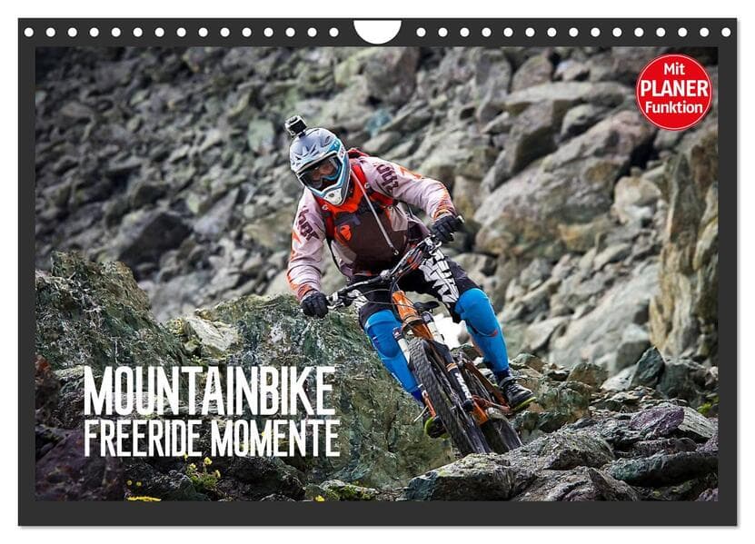 Mountainbike Freeride Momente (Wandkalender 2025 DIN A4 quer), CALVENDO Monatskalender